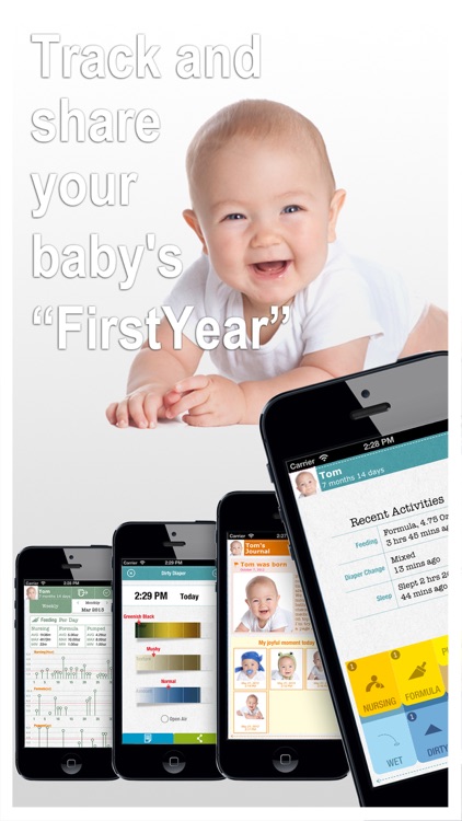 FirstYear Pro - Baby feeding timer, sleep, diaper log