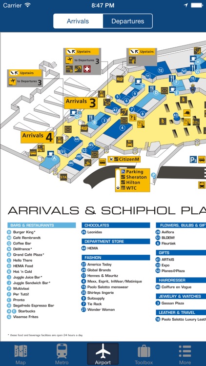 Amsterdam Offline Map - City Metro Airport and Travel Plan