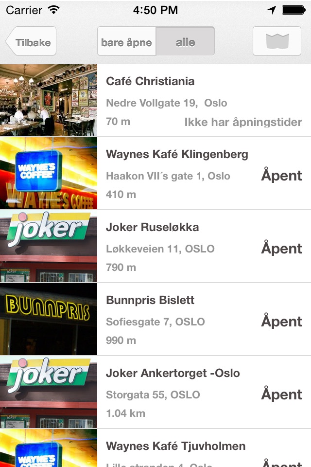 Åpningstider Norge screenshot 2