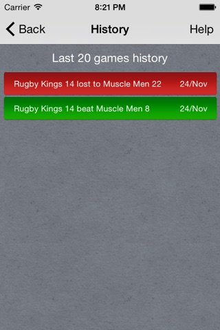 Rugby League Score Keeper Lite screenshot 3