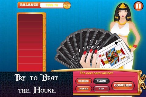 ` Cleopatra's Fortune - Queen of Hi Lo Kingdom Free Casino Game! screenshot 4