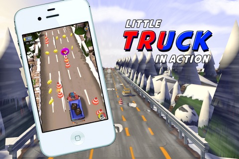 A Little Truck in Action Free: 3D Camion Driving Game with Funny Cars for Kids screenshot 2