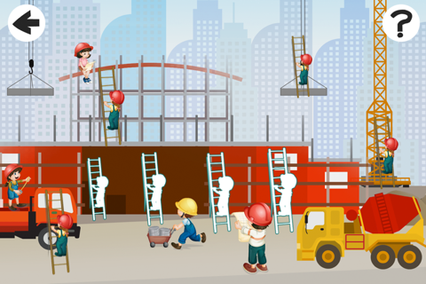 A Sizing Game; Learn and Play for Children on a Construction Site screenshot 3