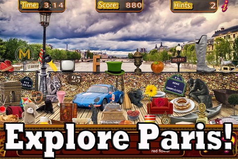Adventure Paris Find Objects - Hidden Object Time & Spot Difference Puzzle Games screenshot 2
