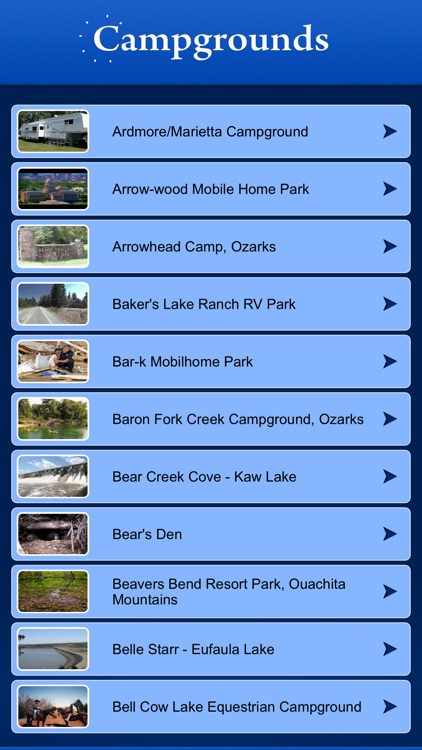 Oklahoma Campgrounds Guide