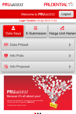 PRUaccess Mobile screenshot 2