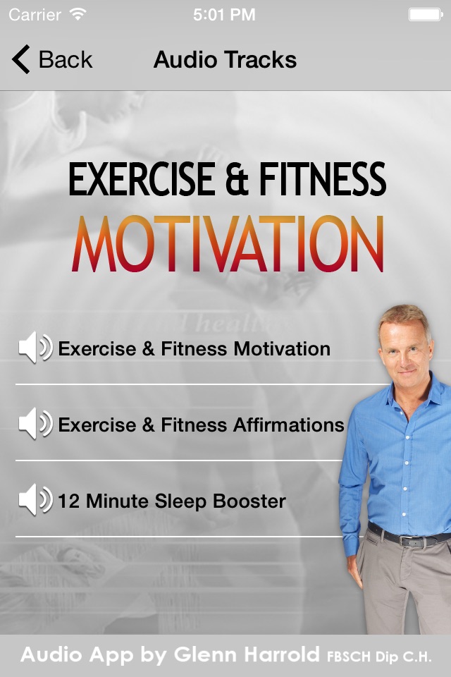 Exercise & Fitness Hypnosis Motivation by Glenn Harrold screenshot 2