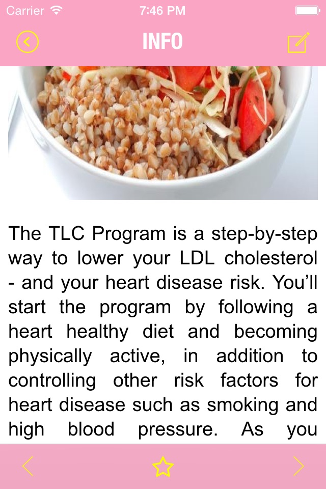 TLC diet – Healthy Weight Loss Diet: Control Blood Cholesterol and Protect Your Heart Health. screenshot 3