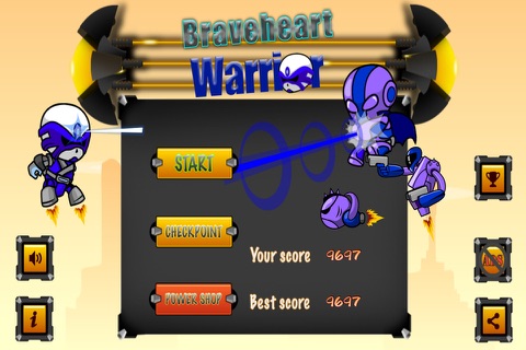Braveheart warrior robot : Survivor on battlefield of Mechwarrior screenshot 2