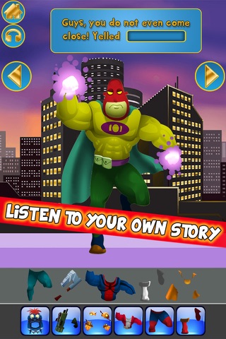 Create My Own Interactive Action Superheroes And Super Villains Story Books Free Game screenshot 3