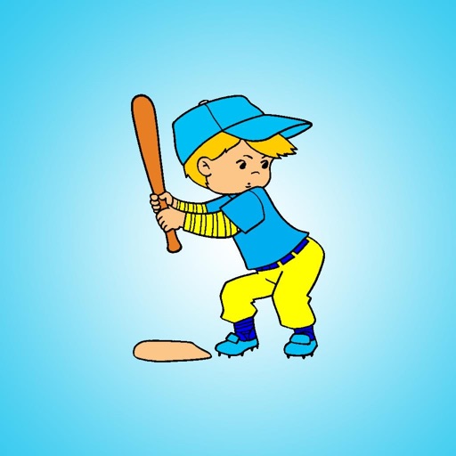 Kids coloring in with Sports iOS App