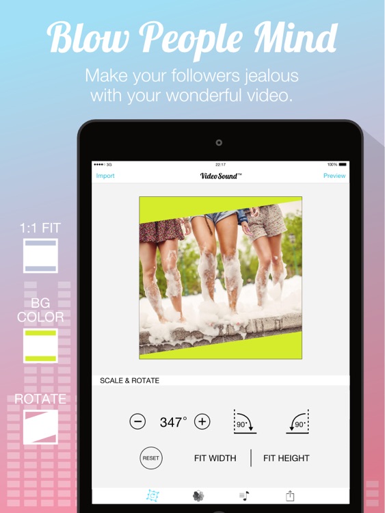 Video Sound for Instagram - Free Add Background Music to Video Clips and Share to Instagram Facebook Twitter for iPad Edition screenshot-3