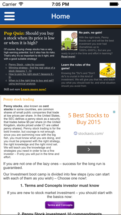 How to cancel & delete Penny Stocks - Trading Course from iphone & ipad 2