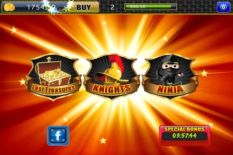 Knights & Ninja Slots Pro Kick the Gamehouse Casino screenshot 2