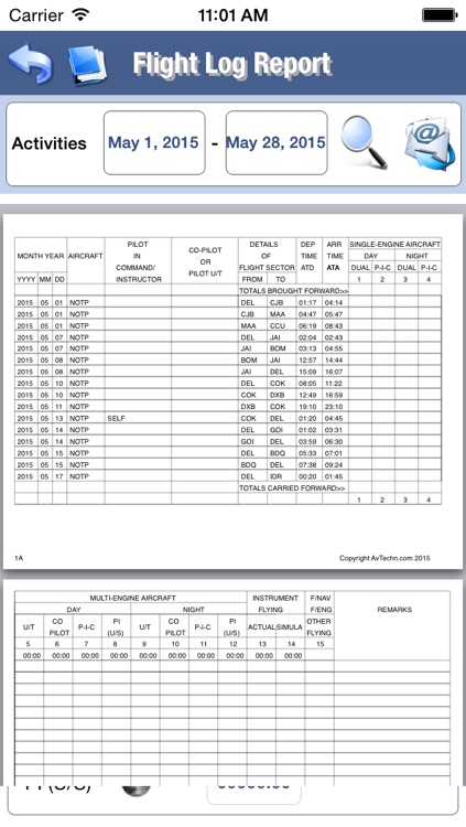 DGCA Flight Log screenshot-3