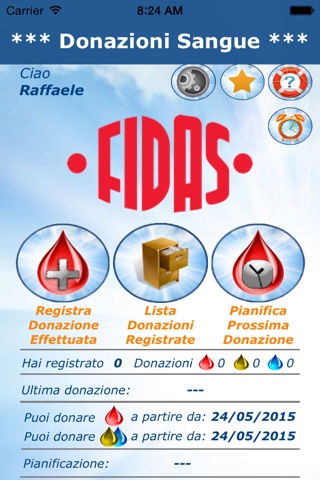 Donazioni Sangue screenshot 2