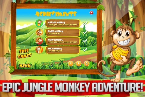 Monkey Thrill - Fun Kids Tap Game FREE! screenshot 4