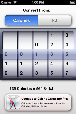 kJ to Calories screenshot 2