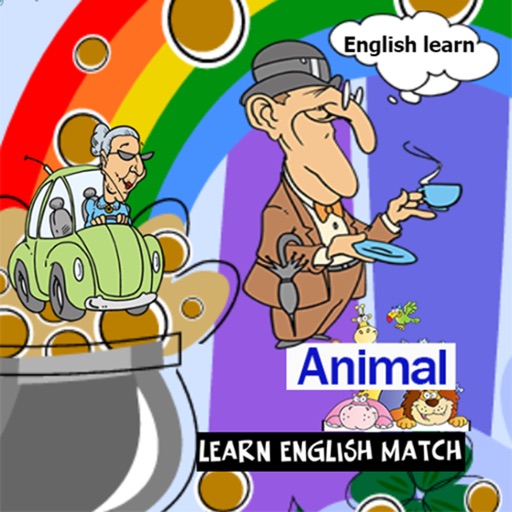 Learn english match vocabulary : word search animal match game