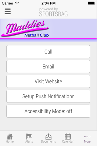 Maddies Netball Club - Sportsbag screenshot 4