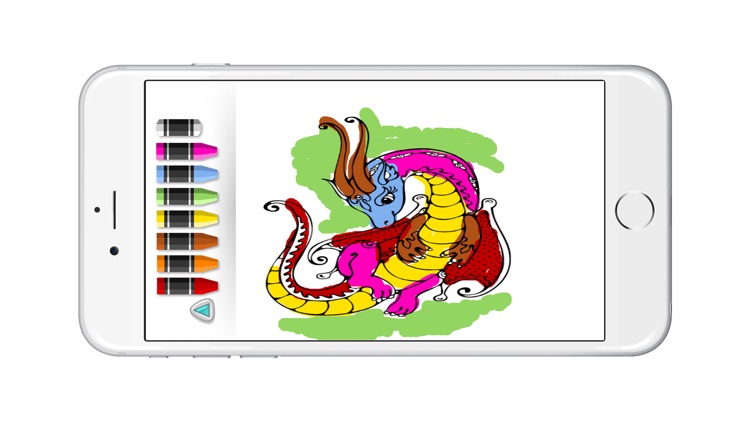 Dragon coloring for kids