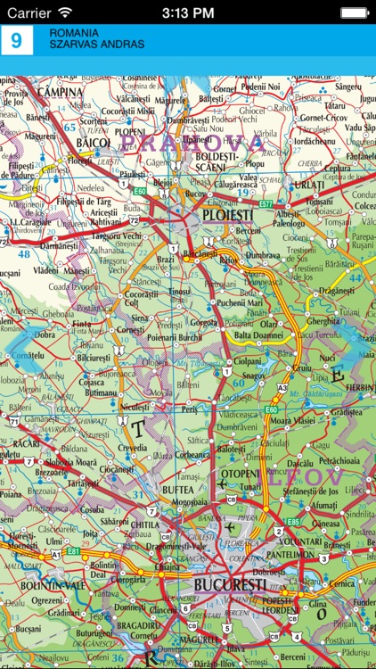 Romania. Tourist Map