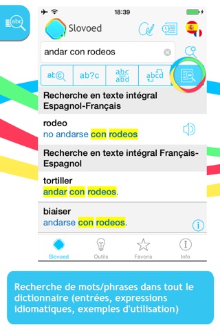 French <-> Spanish Slovoed Compact talking dictionary screenshot 2
