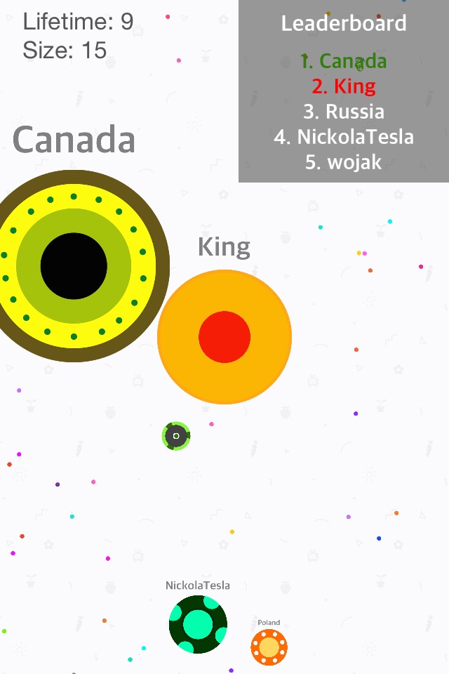 Crazy Dot Party: the kingdoms of dots ~ paradise of trivia game in blob.io version screenshot 2
