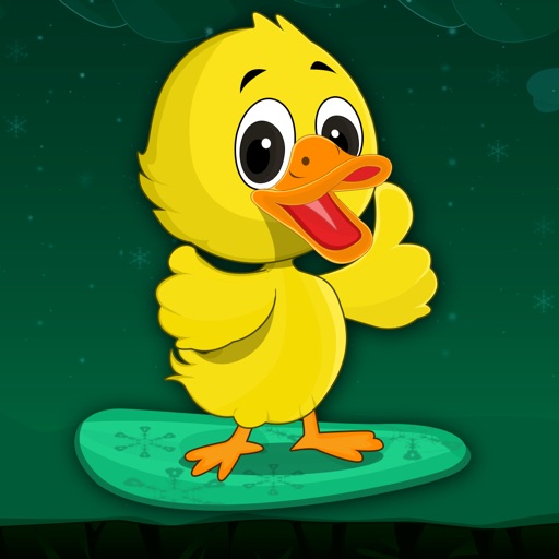 Snowboard Ice Duck : The Winter Cute Animal Fun Fast Race - Gold Icon