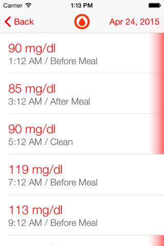 Gluco - the app for diabetics screenshot 3