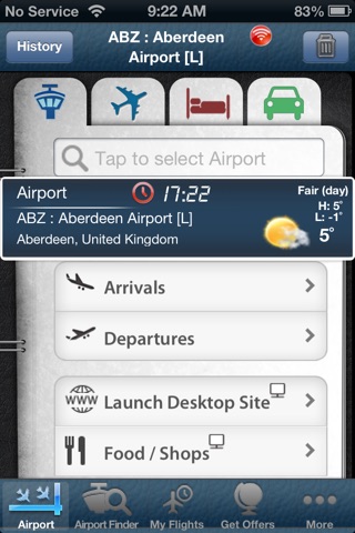 Aberdeen Airport (ABZ) Flight Tracker Radar screenshot 2