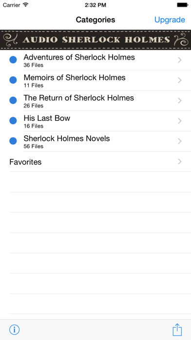 Sherlock Holmes Audio Library Screenshot 1