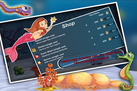 Adorable Little Mermaid Princess in Fish Paradise : Swim and dive in cute under-water fairy ocean game with fishes having bubble fins screenshot 4