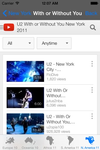 Tour Guide for U2 2009 screenshot 3