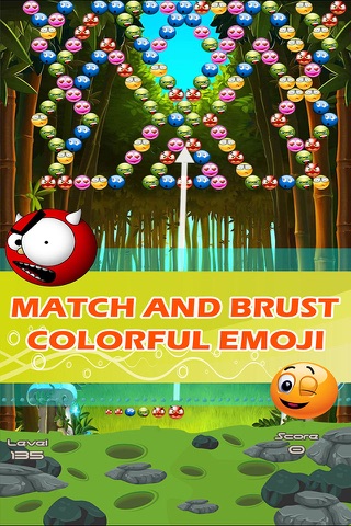 Emoji Shooter - Exciting Bubble Shooting Kids Puzzle Game with Colorful Emoticon screenshot 2