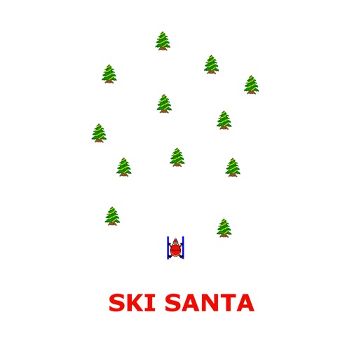 Ski Santa Icon
