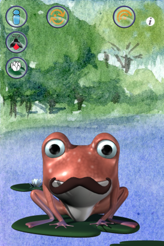 Talking Frog 3D: Funny Baby Cartoon Green Virtual Friend screenshot 4