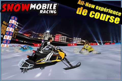 SnowMobile Racing 3D ( Action Race Game / Games ) screenshot 2