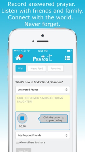 PrayOut - Voice Prayer Social Network(圖5)-速報App