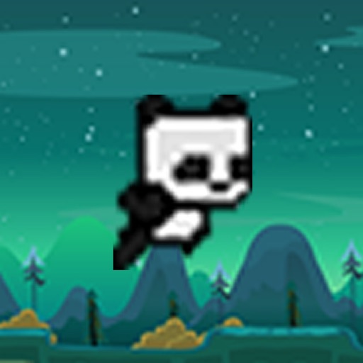 Panda run jump up Punk - FREE icon