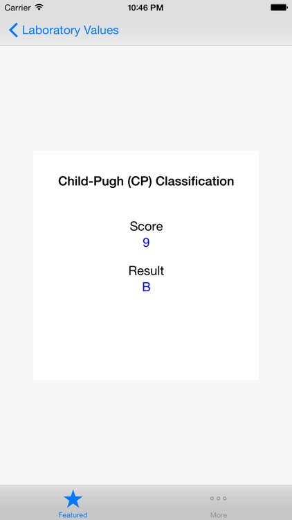 Child-Pugh (CP) Classification