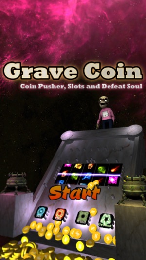 Grave Coin : Coin Pusher, Slots and Defe