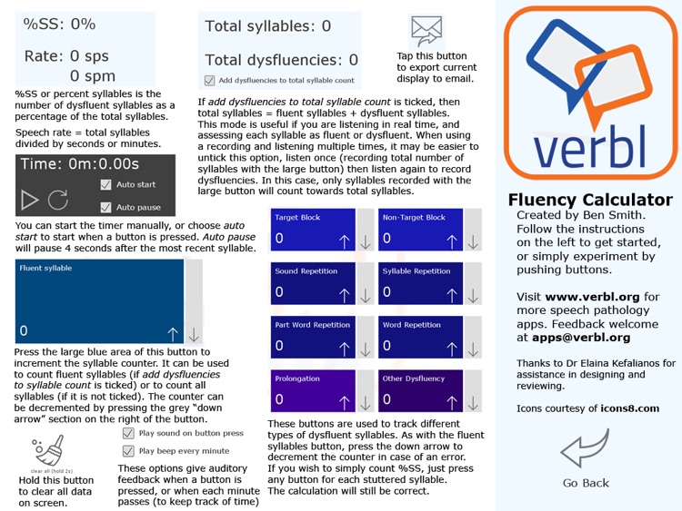 Fluency Calc