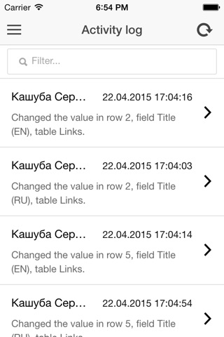 Mauris CRM Logger screenshot 3