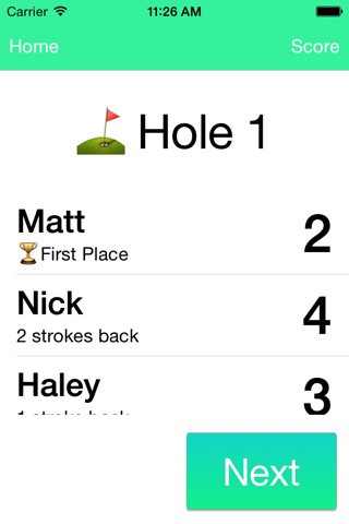 Wrist Tally - Golf Scorecard screenshot 2