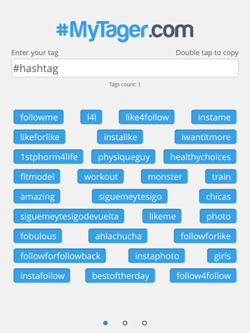 MyTager - Pick hashtags for Instagram and Twitter screenshot