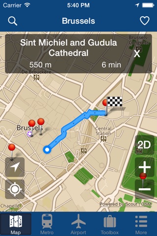 Brussels Offline Map - City Metro Airport screenshot 2