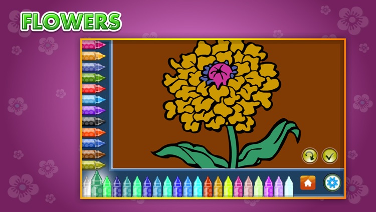 Coloring Book Flowers screenshot-3