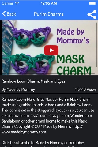 Complete Rainbow Loom Video Guide : Ultimate video for Bracelets, Charms, Animals, and many more looms screenshot 2