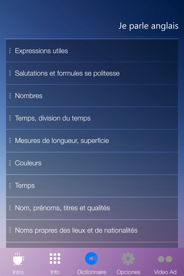 Je Parle ANGLAIS - Apprendre l'anglais guide de conversation Français Anglais gratuitement cours pour débutants screenshot 2